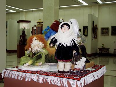 Кукла с санками - работа В.А.Ребровой Творчество из глубины времён